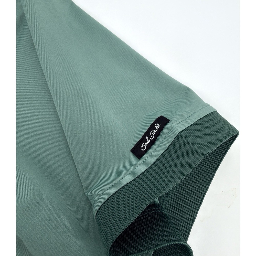 Bad Birdie Polo Shirt Men XL Sage Green Golf Performance Stretch - Picture 6 of 9